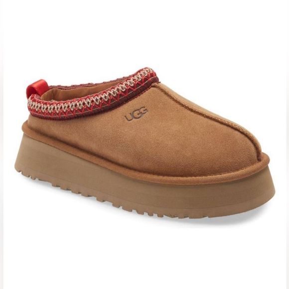 NWT UGG Tazz Platform Mule Slipper Clog Chestnut Women’s Size 8 - Picture 5 of 15